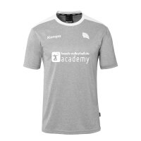 Kempa Academy Shirt Herren grau/weiß Academy-Druck L